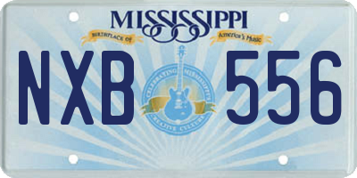MS license plate NXB556