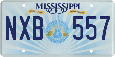 MS license plate NXB557