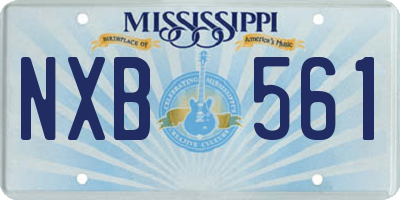MS license plate NXB561