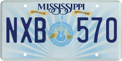 MS license plate NXB570