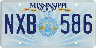 MS license plate NXB586