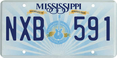 MS license plate NXB591