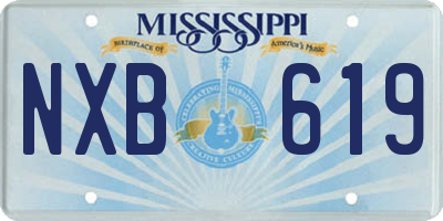 MS license plate NXB619