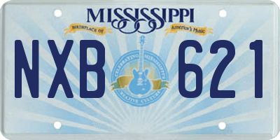MS license plate NXB621