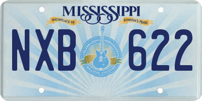 MS license plate NXB622