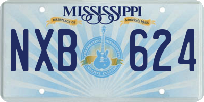 MS license plate NXB624