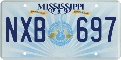 MS license plate NXB697