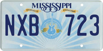 MS license plate NXB723