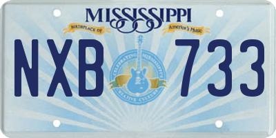 MS license plate NXB733