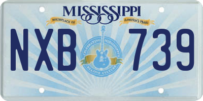 MS license plate NXB739