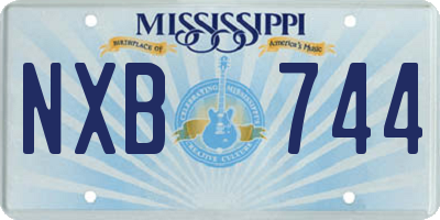 MS license plate NXB744