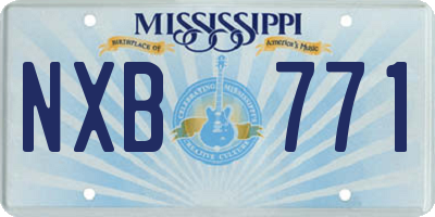 MS license plate NXB771