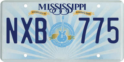 MS license plate NXB775
