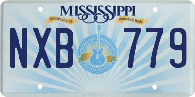 MS license plate NXB779