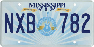 MS license plate NXB782