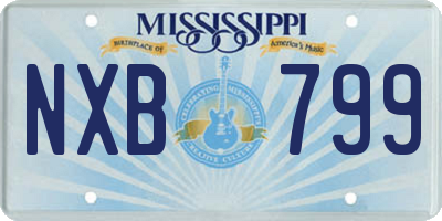 MS license plate NXB799