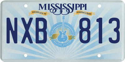 MS license plate NXB813