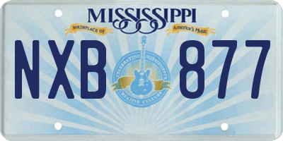 MS license plate NXB877