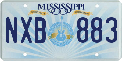 MS license plate NXB883