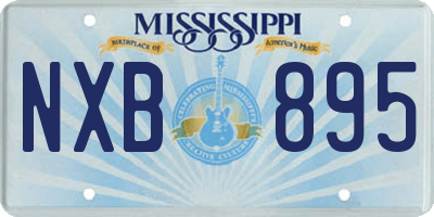 MS license plate NXB895