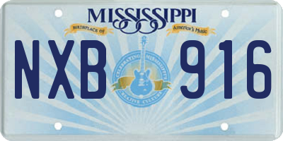 MS license plate NXB916