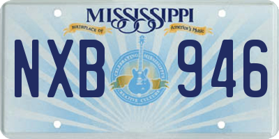 MS license plate NXB946
