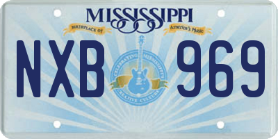 MS license plate NXB969