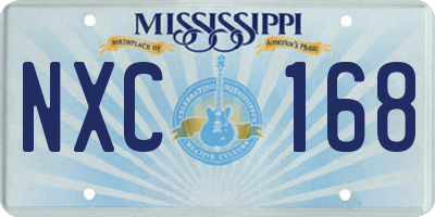 MS license plate NXC168