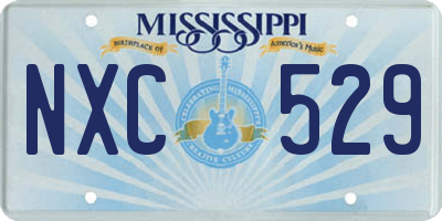MS license plate NXC529