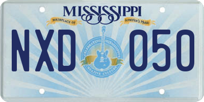 MS license plate NXD050