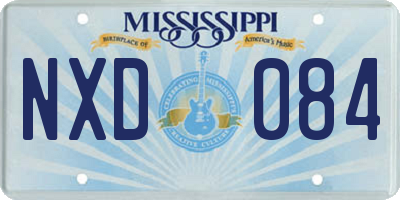 MS license plate NXD084