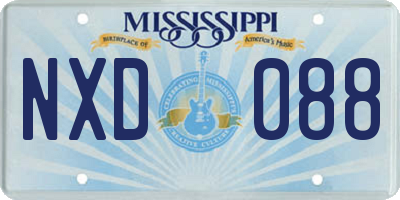 MS license plate NXD088