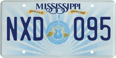 MS license plate NXD095
