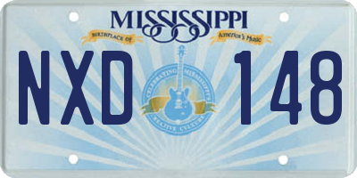 MS license plate NXD148