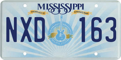 MS license plate NXD163