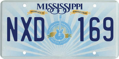 MS license plate NXD169