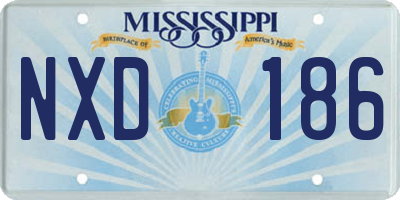 MS license plate NXD186