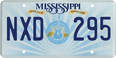 MS license plate NXD295