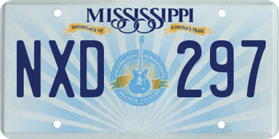 MS license plate NXD297