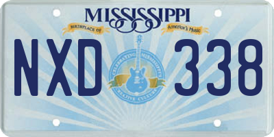 MS license plate NXD338