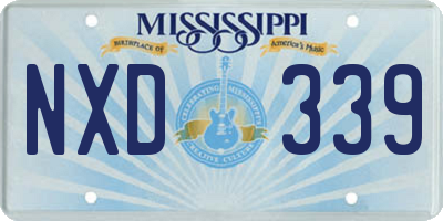 MS license plate NXD339