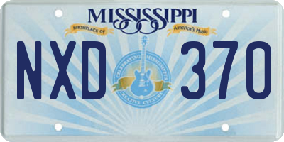 MS license plate NXD370