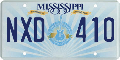 MS license plate NXD410