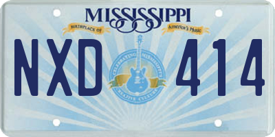 MS license plate NXD414