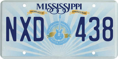 MS license plate NXD438