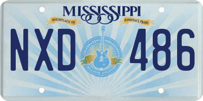 MS license plate NXD486