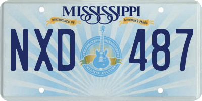 MS license plate NXD487