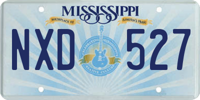 MS license plate NXD527