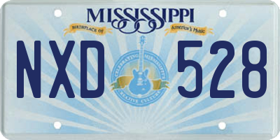 MS license plate NXD528
