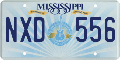 MS license plate NXD556